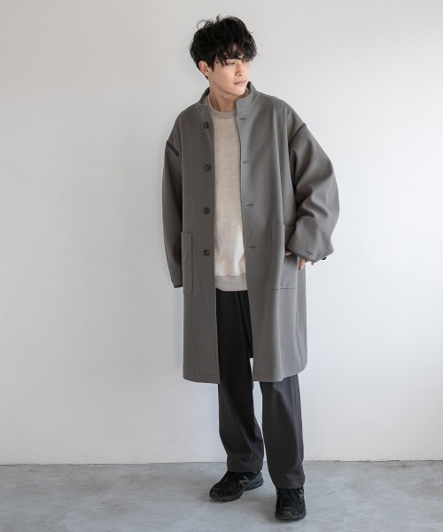 LOWRYS FARM（ローリーズファーム）の「ウーリーテックオーバーコート　953721（テーラードジャケット・メンズ・グレー/グリーン・MEDIUM/LARGE）」の19枚目の写真