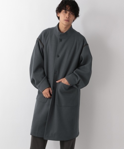 LOWRYS FARM（ローリーズファーム）の「ウーリーテックオーバーコート　953721（テーラードジャケット・メンズ・グレー/グリーン・MEDIUM/LARGE）」の21枚目の写真