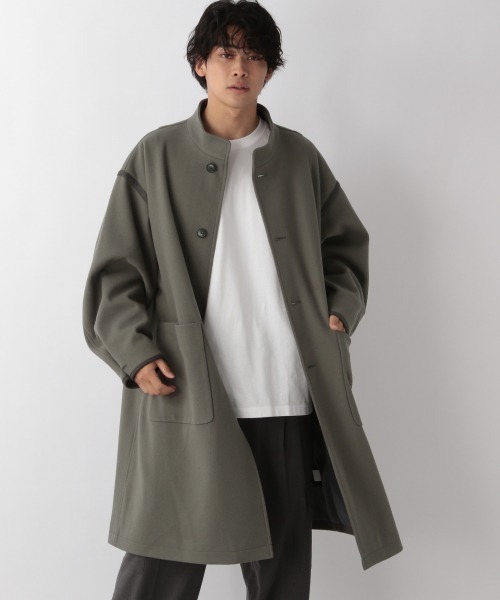 LOWRYS FARM（ローリーズファーム）の「ウーリーテックオーバーコート　953721（テーラードジャケット・メンズ・グレー/グリーン・MEDIUM/LARGE）」の22枚目の写真