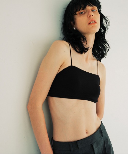 GALLARDAGALANTE(ガリャルダガランテ)の「【La nature】オーガニックコットン天竺ブラ(ブラジャー・レディース・ブラック/アイボリー・1/0)」の14枚目の写真