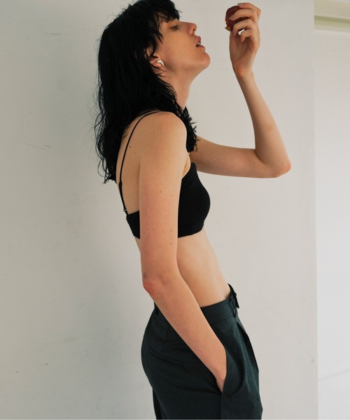 GALLARDAGALANTE(ガリャルダガランテ)の「【La nature】オーガニックコットン天竺ブラ(ブラジャー・レディース・ブラック/アイボリー・1/0)」の12枚目の写真