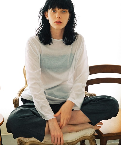 GALLARDAGALANTE(ガリャルダガランテ)の「【La nature】オーガニックコットン天竺ブラ(ブラジャー・レディース・ブラック/アイボリー・1/0)」の6枚目の写真