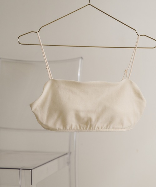 GALLARDAGALANTE(ガリャルダガランテ)の「【La nature】オーガニックコットン天竺ブラ(ブラジャー・レディース・ブラック/アイボリー・1/0)」の8枚目の写真