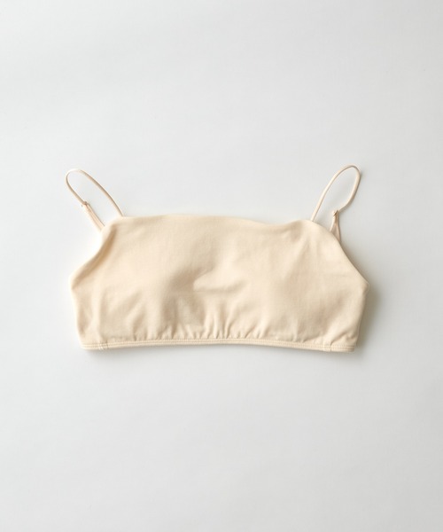 GALLARDAGALANTE(ガリャルダガランテ)の「【La nature】オーガニックコットン天竺ブラ(ブラジャー・レディース・ブラック/アイボリー・1/0)」の3枚目の写真