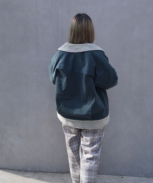 179/WG（イチナナキュウダブルジー）の「フライト風コーデュロイジャケット（その他アウター・レディース・グレー/グリーン・MEDIUM）」の17枚目の写真