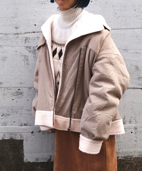 179/WG（イチナナキュウダブルジー）の「フライト風コーデュロイジャケット（その他アウター・レディース・グレー/グリーン・MEDIUM）」の20枚目の写真