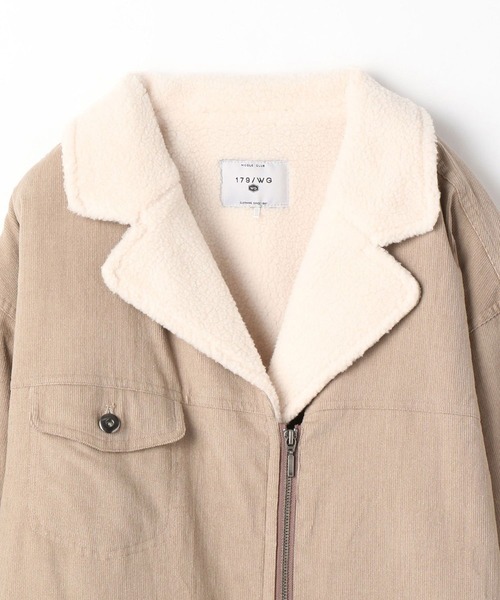 179/WG（イチナナキュウダブルジー）の「フライト風コーデュロイジャケット（その他アウター・レディース・グレー/グリーン・MEDIUM）」の9枚目の写真