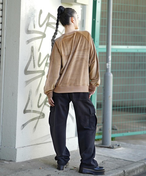 X-girl(エックスガール)の「CARGO LOUNGE PANTS(その他パンツ・レディース・アッシュ/ブラック/オレンジ・S/XS/M)」の18枚目の写真