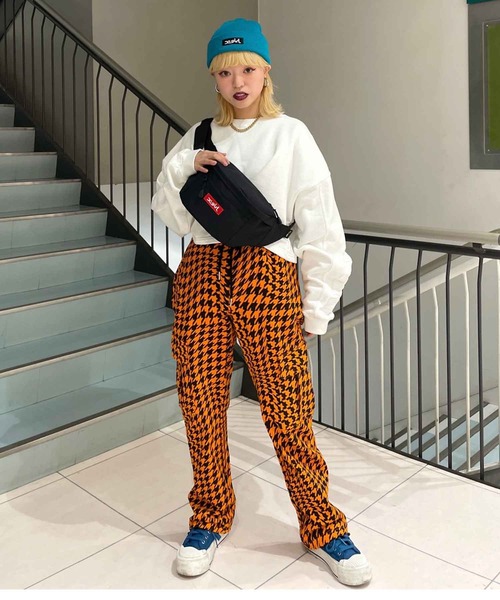 X-girl(エックスガール)の「CARGO LOUNGE PANTS(その他パンツ・レディース・アッシュ/ブラック/オレンジ・S/XS/M)」の11枚目の写真