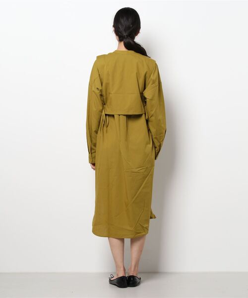 Lugnoncure(ルノンキュール)の「ベストセットワンピース(ワンピース・レディース・オフホワイト/グリーン/チャコール・フリ-)」の5枚目の写真