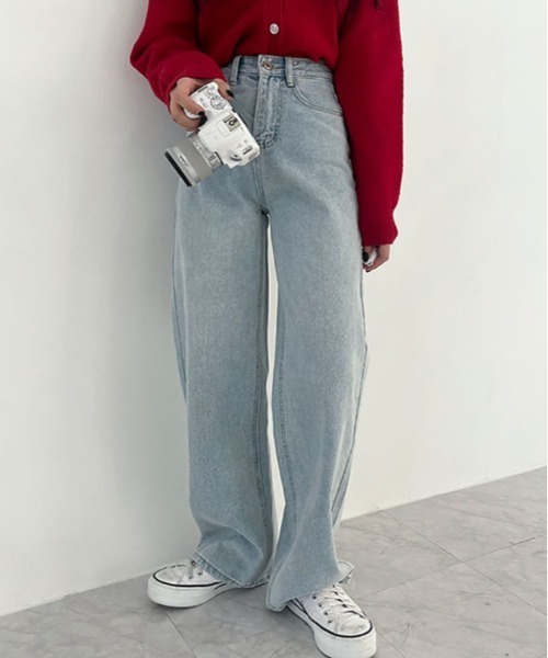 BEIDELLI（ベイデリー）の「[BELLIDE MADE] ハイウエストロングワイドデニムパンツ（デニムパンツ・レディース・ライトブルー/インディゴブルー/ブルー・SMALL/MEDIUM）」の11枚目の写真