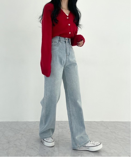 BEIDELLI（ベイデリー）の「[BELLIDE MADE] ハイウエストロングワイドデニムパンツ（デニムパンツ・レディース・ライトブルー/インディゴブルー/ブルー・SMALL/MEDIUM）」の7枚目の写真