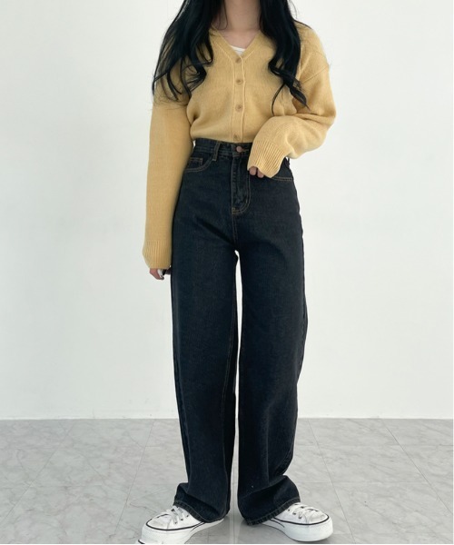 BEIDELLI（ベイデリー）の「[BELLIDE MADE] ハイウエストロングワイドデニムパンツ（デニムパンツ・レディース・ライトブルー/インディゴブルー/ブルー・SMALL/MEDIUM）」の17枚目の写真