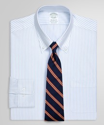 BROOKS BROTHERS | コットン/ポリエステル 46ゲージニット ロイヤルオックスフォード キャンディストライプ ドレスシャツ New Milano Fit(シャツ/ブラウス)