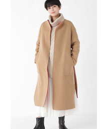 human woman | ◆ウールリバーメルトンビーバーコート(ノーカラーコート)