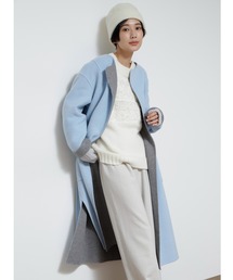human woman | ◆ウールリバーメルトンビーバーコート(ノーカラーコート)