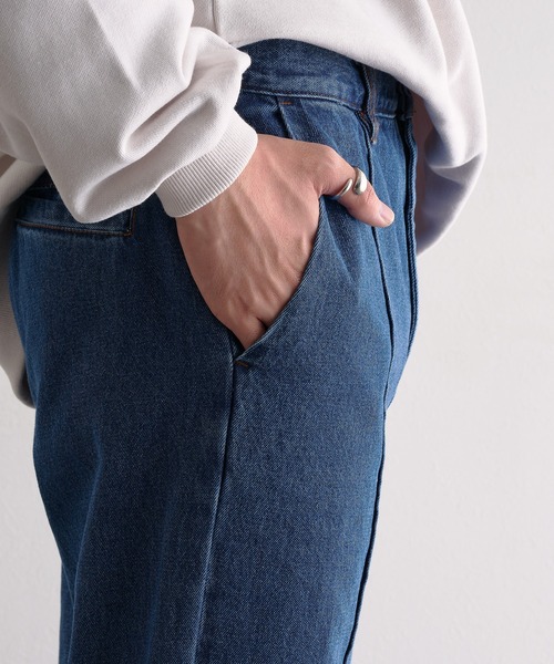 epnok（エプノック）の「センターシームストレートデニム（デニムパンツ・メンズ・インディゴブルー/ダークグレー/ダークインディゴブルー・SMALL/MEDIUM/LARGE）」の15枚目の写真