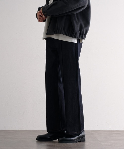 epnok（エプノック）の「センターシームストレートデニム（デニムパンツ・メンズ・インディゴブルー/ダークグレー/ダークインディゴブルー・SMALL/MEDIUM/LARGE）」の4枚目の写真