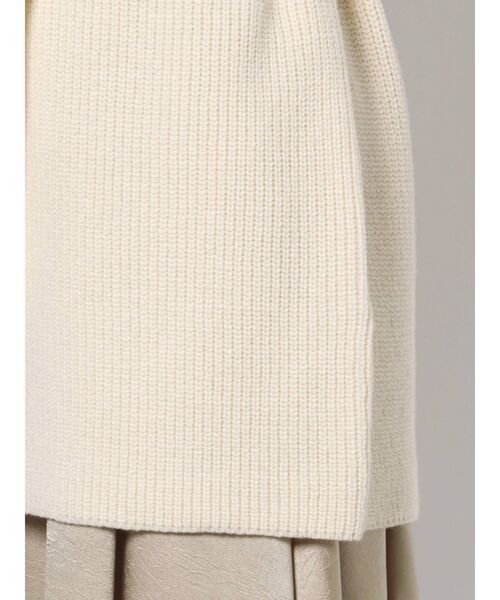 LAGUNAMOON（ラグナムーン）の「ミドル丈ニットサテンスカートSET（ワンピース・レディース・ブラック/アイボリー・FREE）」の8枚目の写真