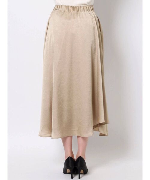 LAGUNAMOON（ラグナムーン）の「ミドル丈ニットサテンスカートSET（ワンピース・レディース・ブラック/アイボリー・FREE）」の11枚目の写真