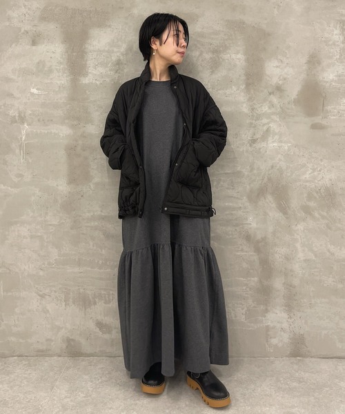 BEARDSLEY（ビアズリー）の「丸みのあるシルエットにかえてたのしめる キルトブルゾン（ブルゾン・レディース・ブラック・FREE）」の4枚目の写真