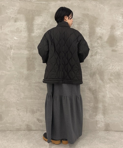 BEARDSLEY（ビアズリー）の「丸みのあるシルエットにかえてたのしめる キルトブルゾン（ブルゾン・レディース・ブラック・FREE）」の6枚目の写真