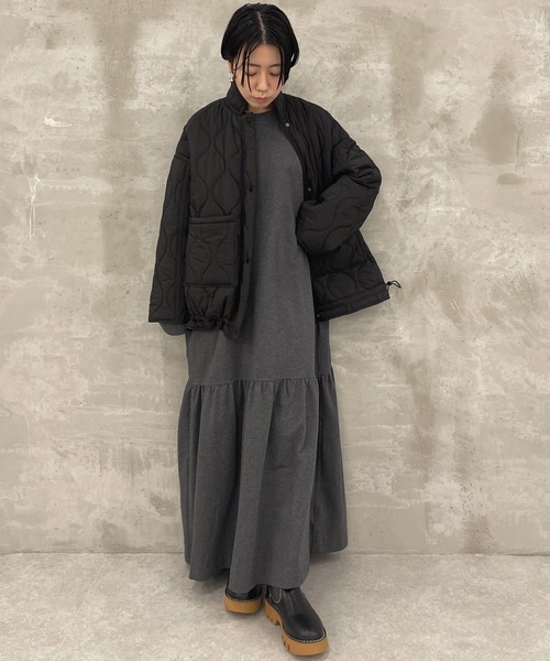 BEARDSLEY（ビアズリー）の「丸みのあるシルエットにかえてたのしめる キルトブルゾン（ブルゾン・レディース・ブラック・FREE）」の8枚目の写真