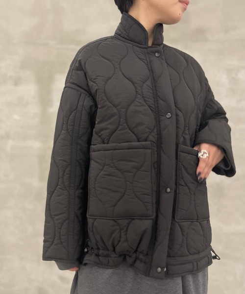 BEARDSLEY（ビアズリー）の「丸みのあるシルエットにかえてたのしめる キルトブルゾン（ブルゾン・レディース・ブラック・FREE）」の12枚目の写真