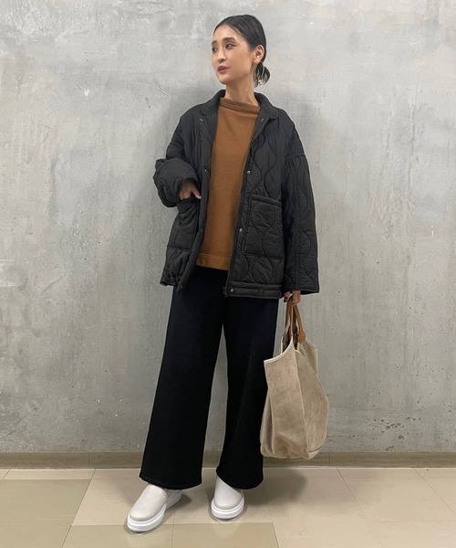 BEARDSLEY（ビアズリー）の「丸みのあるシルエットにかえてたのしめる キルトブルゾン（ブルゾン・レディース・ブラック・FREE）」の5枚目の写真