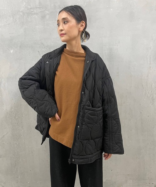 BEARDSLEY（ビアズリー）の「丸みのあるシルエットにかえてたのしめる キルトブルゾン（ブルゾン・レディース・ブラック・FREE）」の7枚目の写真