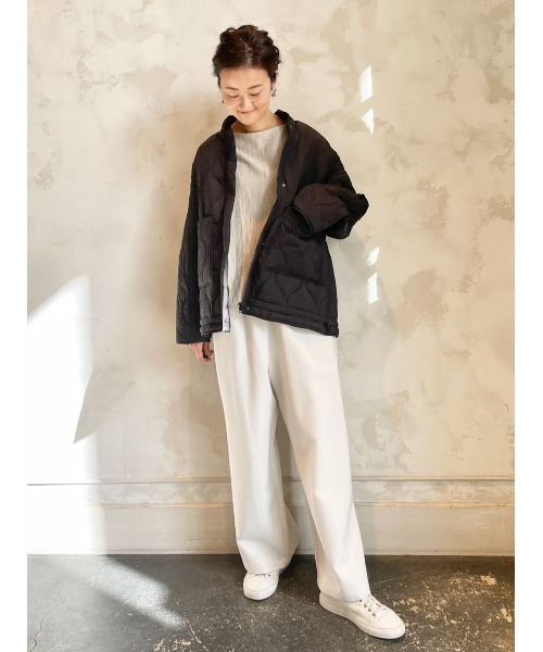 BEARDSLEY（ビアズリー）の「丸みのあるシルエットにかえてたのしめる キルトブルゾン（ブルゾン・レディース・ブラック・FREE）」の21枚目の写真