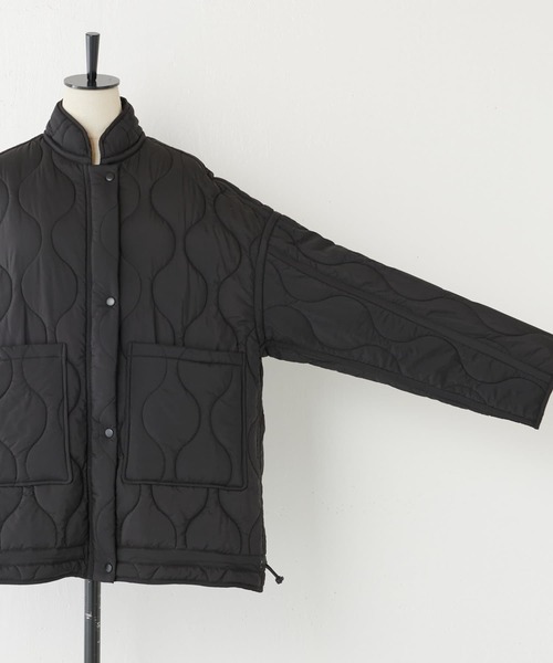 BEARDSLEY（ビアズリー）の「丸みのあるシルエットにかえてたのしめる キルトブルゾン（ブルゾン・レディース・ブラック・FREE）」の18枚目の写真