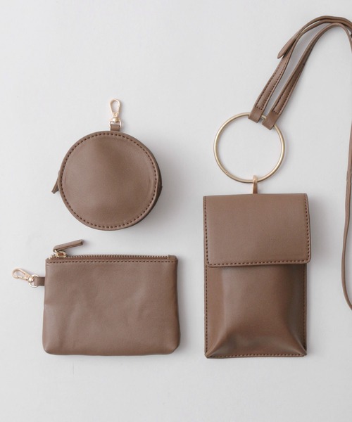 Fashion Letter（ファッションレター）の「リストレットリング三連マルチショルダーバッグ（ショルダーバッグ・レディース・ベージュ/モカ/キャメル・FREE）」の2枚目の写真