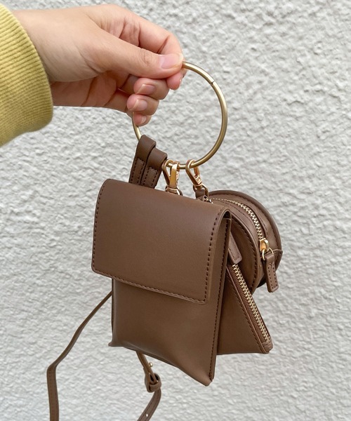 Fashion Letter（ファッションレター）の「リストレットリング三連マルチショルダーバッグ（ショルダーバッグ・レディース・ベージュ/モカ/キャメル・FREE）」の11枚目の写真