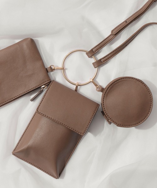 Fashion Letter（ファッションレター）の「リストレットリング三連マルチショルダーバッグ（ショルダーバッグ・レディース・ベージュ/モカ/キャメル・FREE）」の13枚目の写真