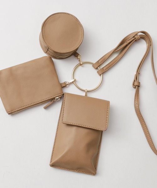 Fashion Letter（ファッションレター）の「リストレットリング三連マルチショルダーバッグ（ショルダーバッグ・レディース・ベージュ/モカ/キャメル・FREE）」の9枚目の写真