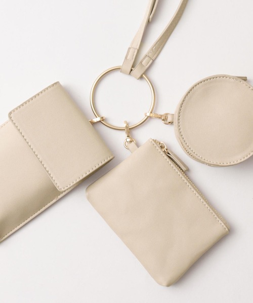 Fashion Letter（ファッションレター）の「リストレットリング三連マルチショルダーバッグ（ショルダーバッグ・レディース・ベージュ/モカ/キャメル・FREE）」の8枚目の写真