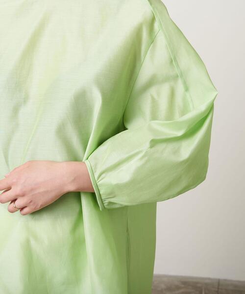 UNITED ARROWS(ユナイテッドアローズ)の「<UNITED ARROWS>C/SI オーガンジー ブラウス B†(シャツ/ブラウス・レディース・ブラック/オフホワイト/ライム・38/36)」の8枚目の写真