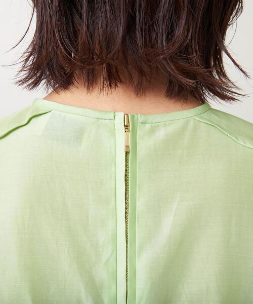 UNITED ARROWS(ユナイテッドアローズ)の「<UNITED ARROWS>C/SI オーガンジー ブラウス B†(シャツ/ブラウス・レディース・ブラック/オフホワイト/ライム・38/36)」の10枚目の写真