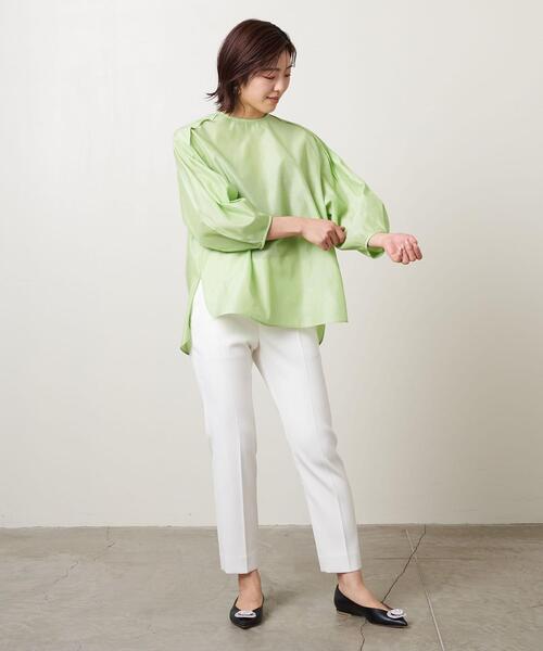 UNITED ARROWS(ユナイテッドアローズ)の「<UNITED ARROWS>C/SI オーガンジー ブラウス B†(シャツ/ブラウス・レディース・ブラック/オフホワイト/ライム・38/36)」の13枚目の写真