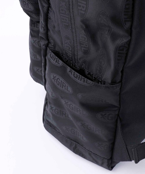 X-girl（エックスガール）の「OVAL LOGO ADVENTURE DAYPACK（バックパック/リュック・レディース・ブラック・ONE SIZE）」の4枚目の写真