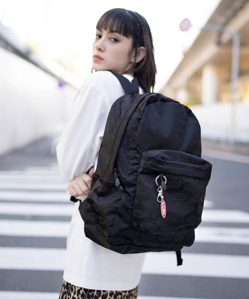 X-girl（エックスガール）の「OVAL LOGO ADVENTURE DAYPACK（バックパック/リュック・レディース・ブラック・ONE SIZE）」の13枚目の写真