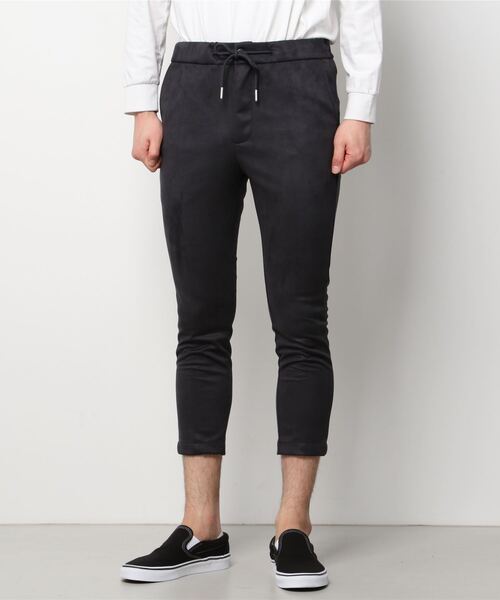 【セール】■フェイクスエード■ スリムテーパードスラックス（スラックス）｜ONE DAY KMC （ワンデイケーエムシー）