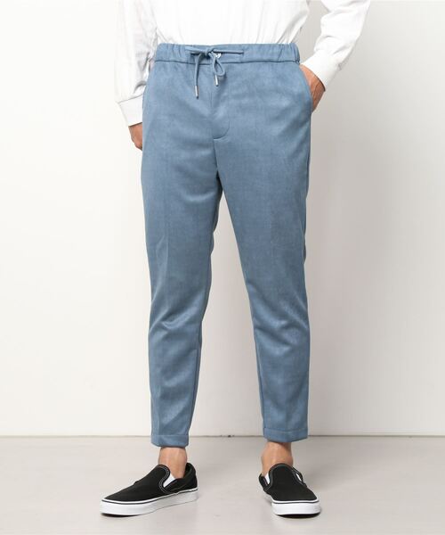 【セール】■フェイクスエード■ スリムテーパードスラックス（スラックス）｜ONE DAY KMC （ワンデイケーエムシー）