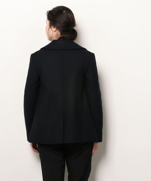 LACOSTE（ラコステ）の「ウール混ピーコート（トレンチコート・レディース・ブラック・40/38/36/34）」の4枚目の写真