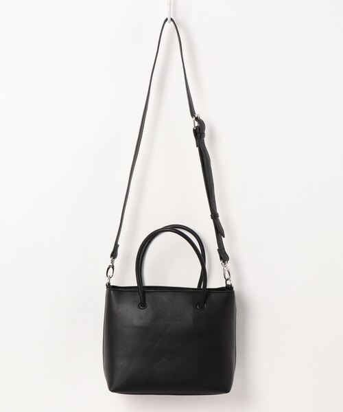 CECIL McBEE（セシルマクビー）の「【CECIL McBEE / セシルマクビー】 ブルーナ　2wayハンドバッグ（ハンドバッグ・レディース・ブラック/オフホワイト・FREE）」の4枚目の写真