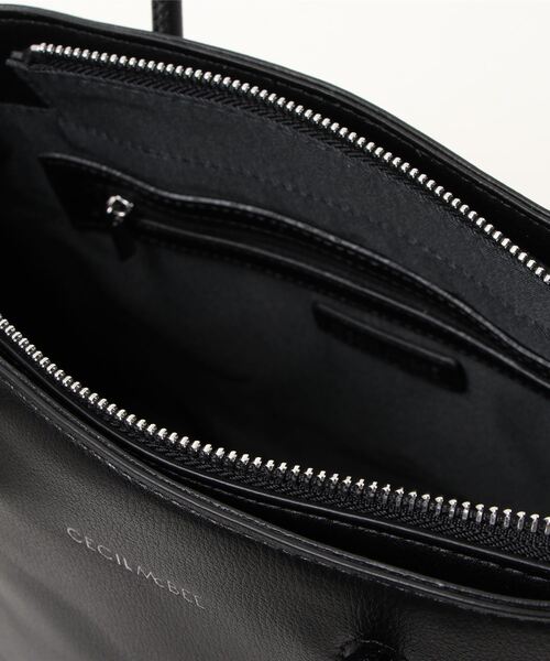 CECIL McBEE（セシルマクビー）の「【CECIL McBEE / セシルマクビー】 ブルーナ　2wayハンドバッグ（ハンドバッグ・レディース・ブラック/オフホワイト・FREE）」の6枚目の写真