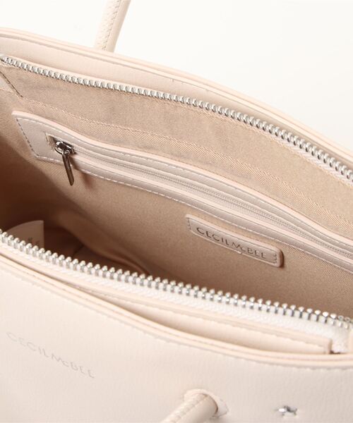 CECIL McBEE（セシルマクビー）の「【CECIL McBEE / セシルマクビー】 ブルーナ　2wayハンドバッグ（ハンドバッグ・レディース・ブラック/オフホワイト・FREE）」の5枚目の写真