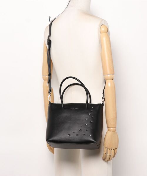 CECIL McBEE（セシルマクビー）の「【CECIL McBEE / セシルマクビー】 ブルーナ　2wayハンドバッグ（ハンドバッグ・レディース・ブラック/オフホワイト・FREE）」の7枚目の写真