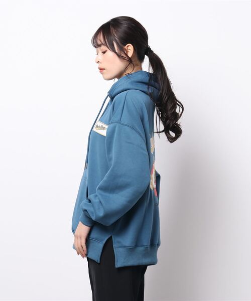 nemne store（ネンネストア）の「【 krap_jpn コラボ 】バックプリント裏起毛パーカー（パーカー・レディース・ブラック/オートミール/ブルー系その他・フリー）」の17枚目の写真